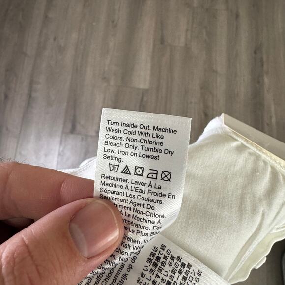 J Crew 9" Demi Boot Crop White Wash Denim Jeans US Women's 27 New - Picture 6 of 10